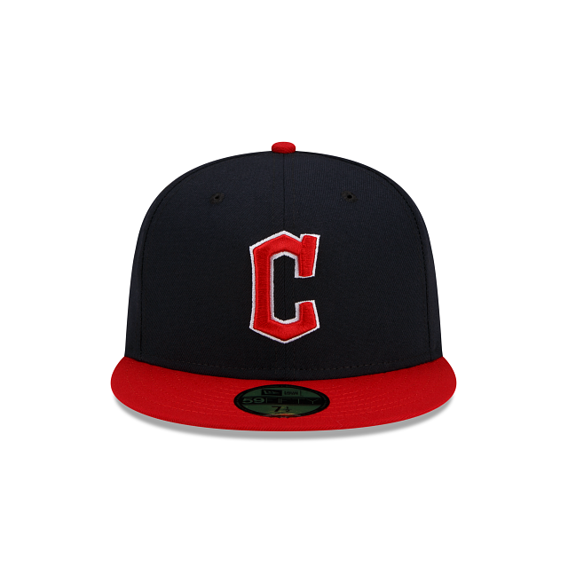 Cleveland Guardians New Era 2 Tone Home On Field 59FIFTY Fitted Hat Official Team Hat Sports Fan Cap Official MLB Team Hat Baseball Fan Cap