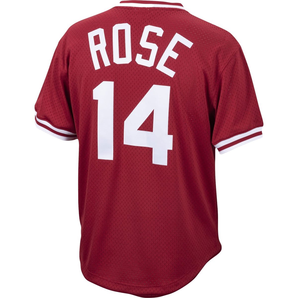 Men s Pete Rose Cincinnati Reds Mitchell And Ness Cooperstown Collection Authentic Mesh Batting Practice Jersey - Red Official Team Jersey Sports Fan