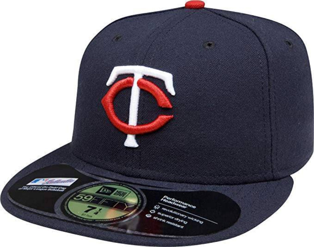 MLB Minnesota Twins Home AC On Field 59Fifty Fitted Cap Official Team Hat Sports Fan Cap Official MLB Team Hat Baseball Fan Cap