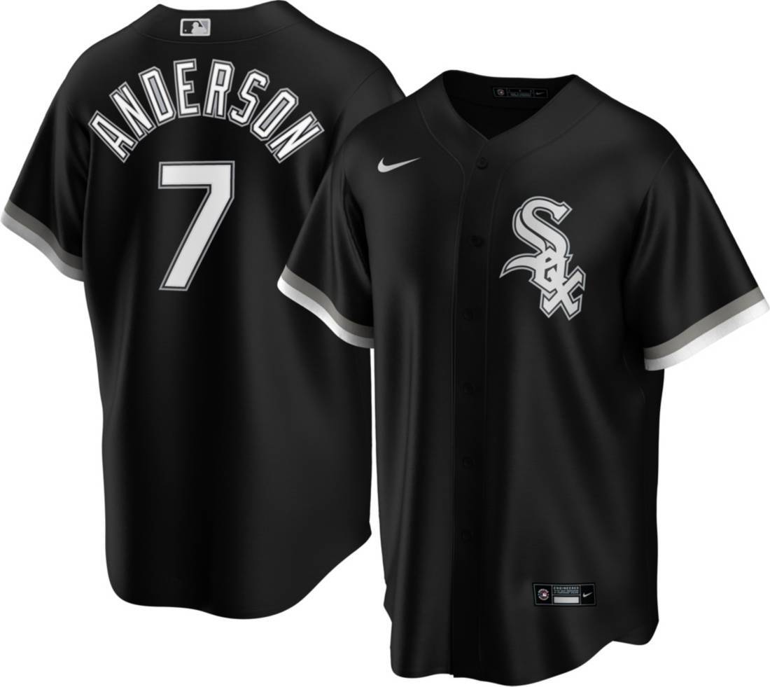 Men s Chicago White Sox Tim Anderson Nike Black Alternate Replica Player Name Jersey Official Team Jersey Sports Fan Apparel Official MLB Team Apparel