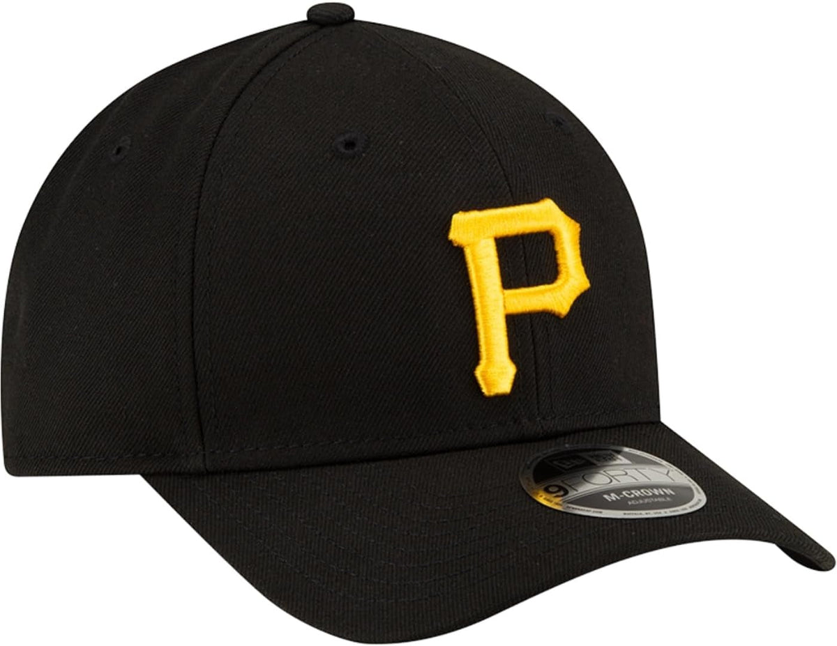 Pittsburgh Pirates MLB 9FORTY M Crown Snapback New Era Black Yellow Official Team Hat Sports Fan Cap Official MLB Team Hat Baseball Fan Cap