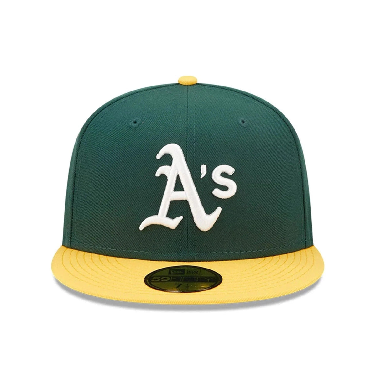 Oakland Athletics MLB AC Perf 59FIFTY Fitted New Era Green Yellow Official Team Hat Sports Fan Cap Official MLB Team Hat Baseball Fan Cap