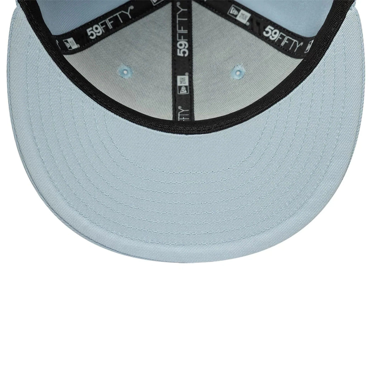 New York Yankees MLB League Essential 59FIFTY Fitted Cap New Era Light Blue Official Team Hat Sports Fan Cap Official MLB Team Hat Baseball Fan Cap