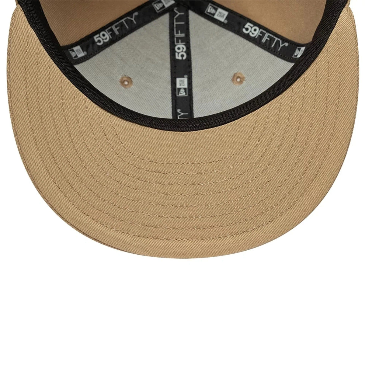 New York Yankees MLB League Essential 59FIFTY Fitted Cap New Era Beige White Official Team Hat Sports Fan Cap Official MLB Team Hat Baseball Fan Cap