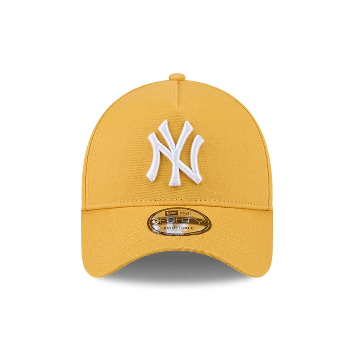 New York Yankees MLB Script A-Frame Snapback New Era Yellow Official Sports Fan Gear Popular MLB Style Fan Collection
