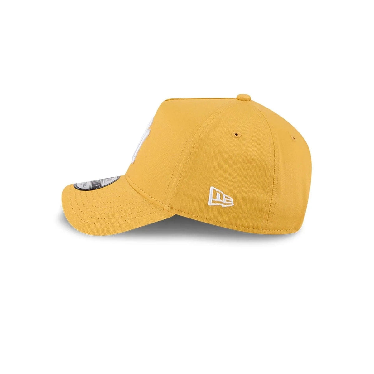 New York Yankees MLB Script A-Frame Snapback New Era Yellow Official Sports Fan Gear Popular MLB Style Fan Collection