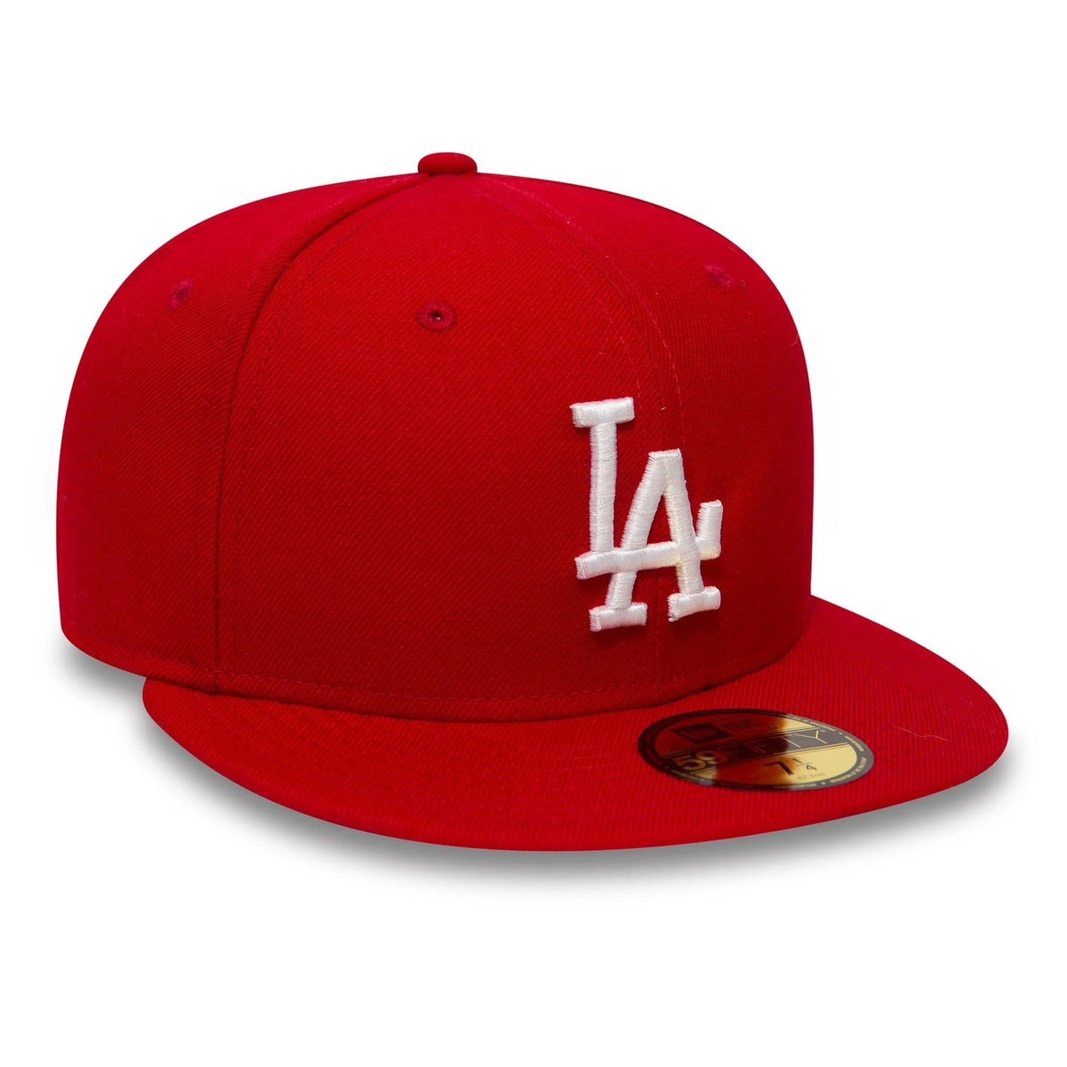 Los Angeles Dodgers MLB League Essential 59FIFTY Fitted New Era Red White Official Team Hat Sports Fan Cap Official MLB Team Hat Baseball Fan Cap