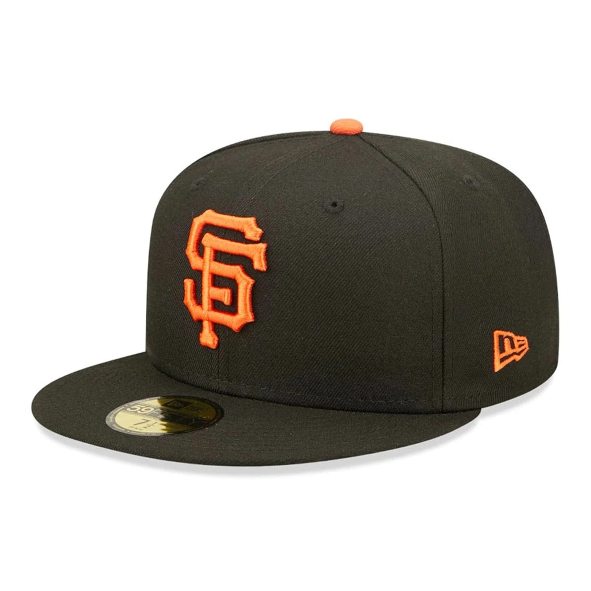 San Francisco Giants MLB AC Perf 59FIFTY Fitted New Era Black Orange Official Team Hat Sports Fan Cap Official MLB Team Hat Baseball Fan Cap