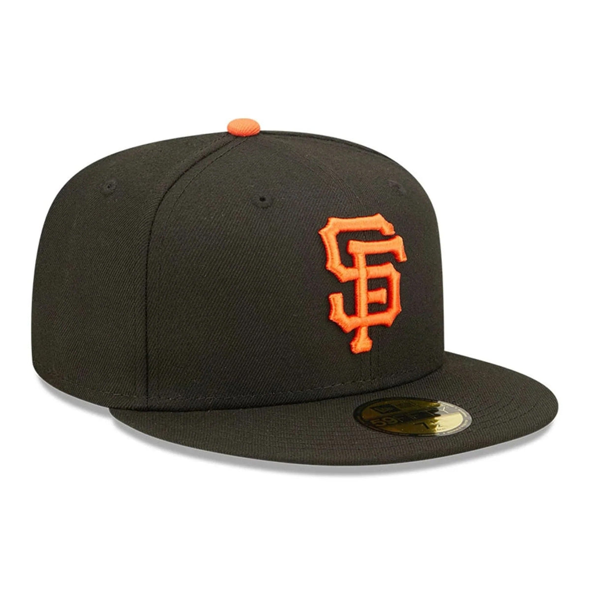 San Francisco Giants MLB AC Perf 59FIFTY Fitted New Era Black Orange Official Team Hat Sports Fan Cap Official MLB Team Hat Baseball Fan Cap