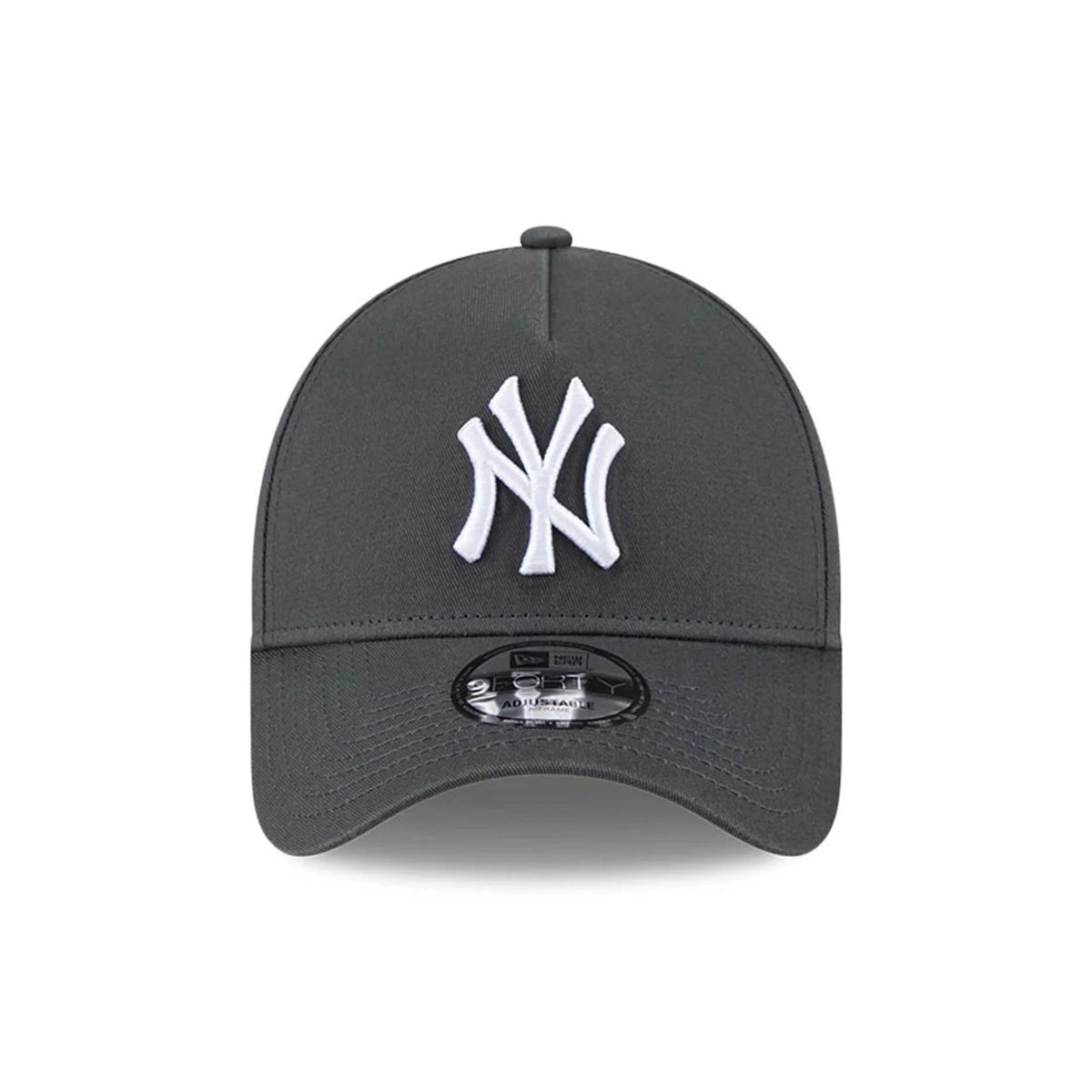 New York Yankees MLB Script A-Frame Snapback New Era Grey Official Sports Fan Gear Popular MLB Style Fan Collection