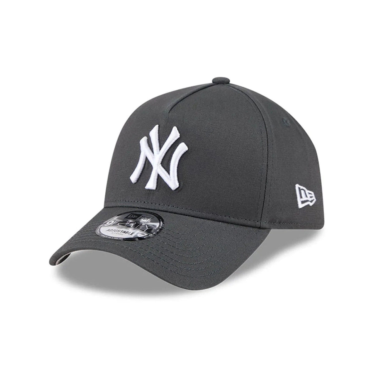 New York Yankees MLB Script A-Frame Snapback New Era Grey Official Sports Fan Gear Popular MLB Style Fan Collection