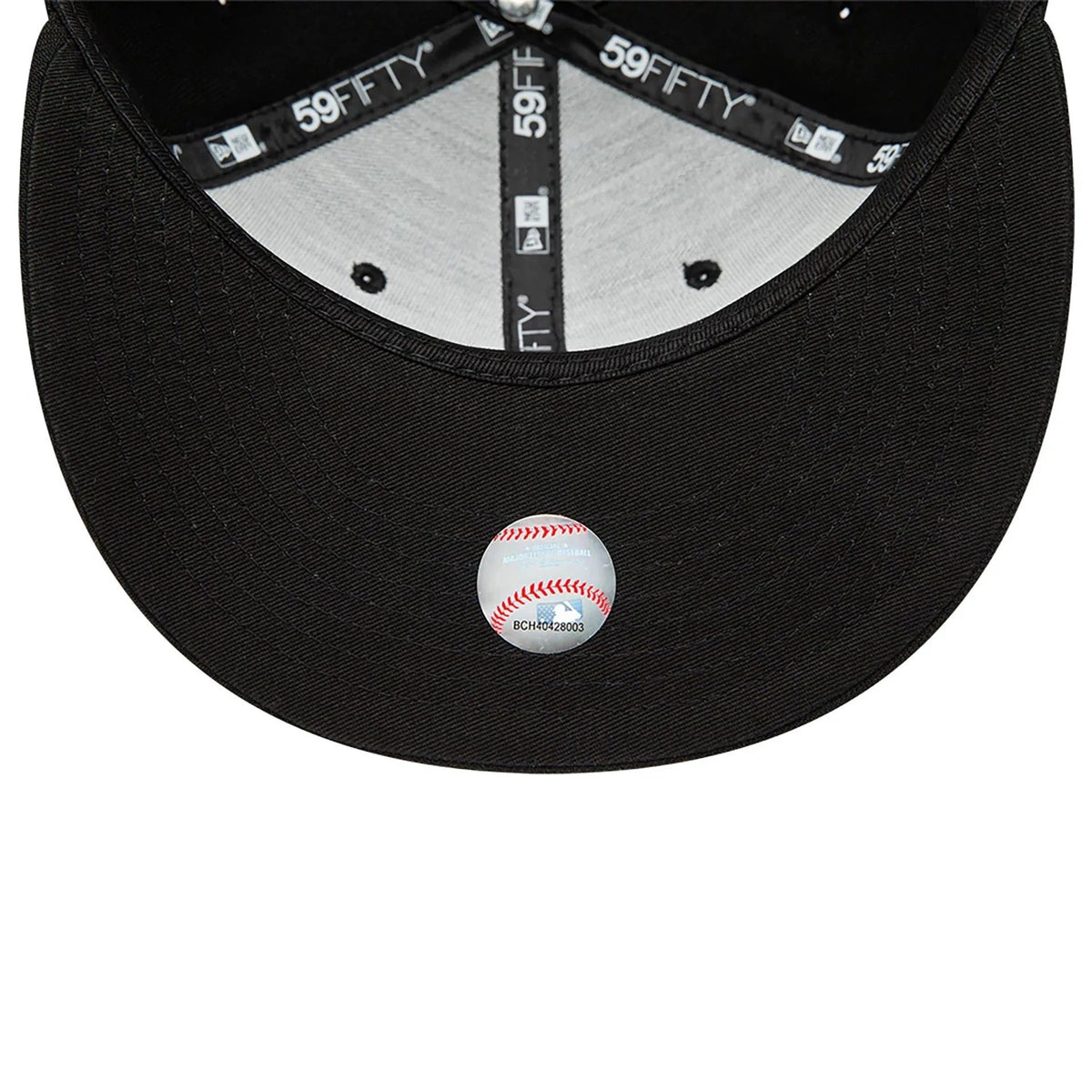 Chicago White Sox MLB League Essential 59FIFTY Fitted New Era Black Black Official Team Hat Sports Fan Cap Official MLB Team Hat Baseball Fan Cap