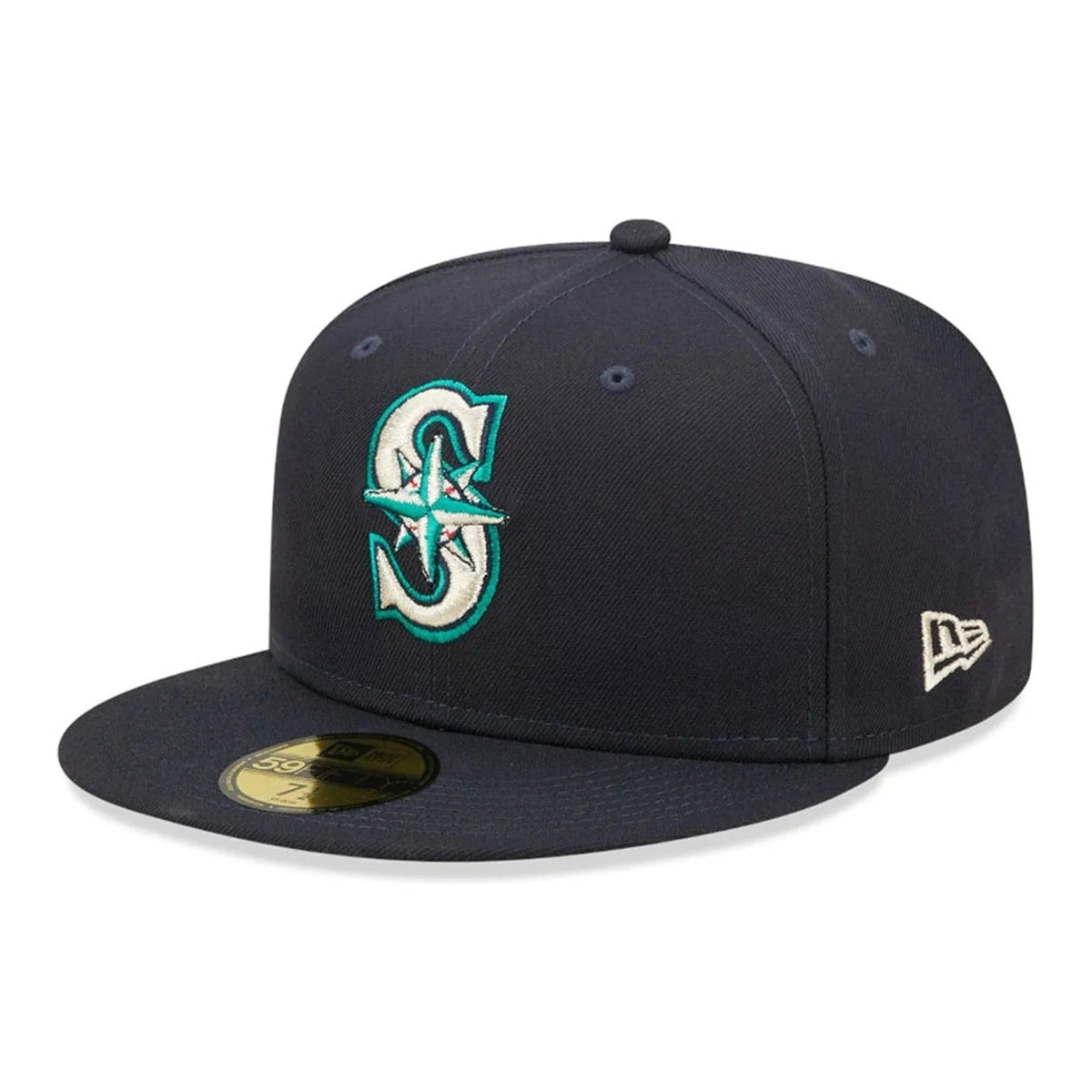 Seattle Mariners MLB AC Perf 59Fifty Fitted New Era Navy Blue Official Team Hat Sports Fan Cap Official MLB Team Hat Baseball Fan Cap