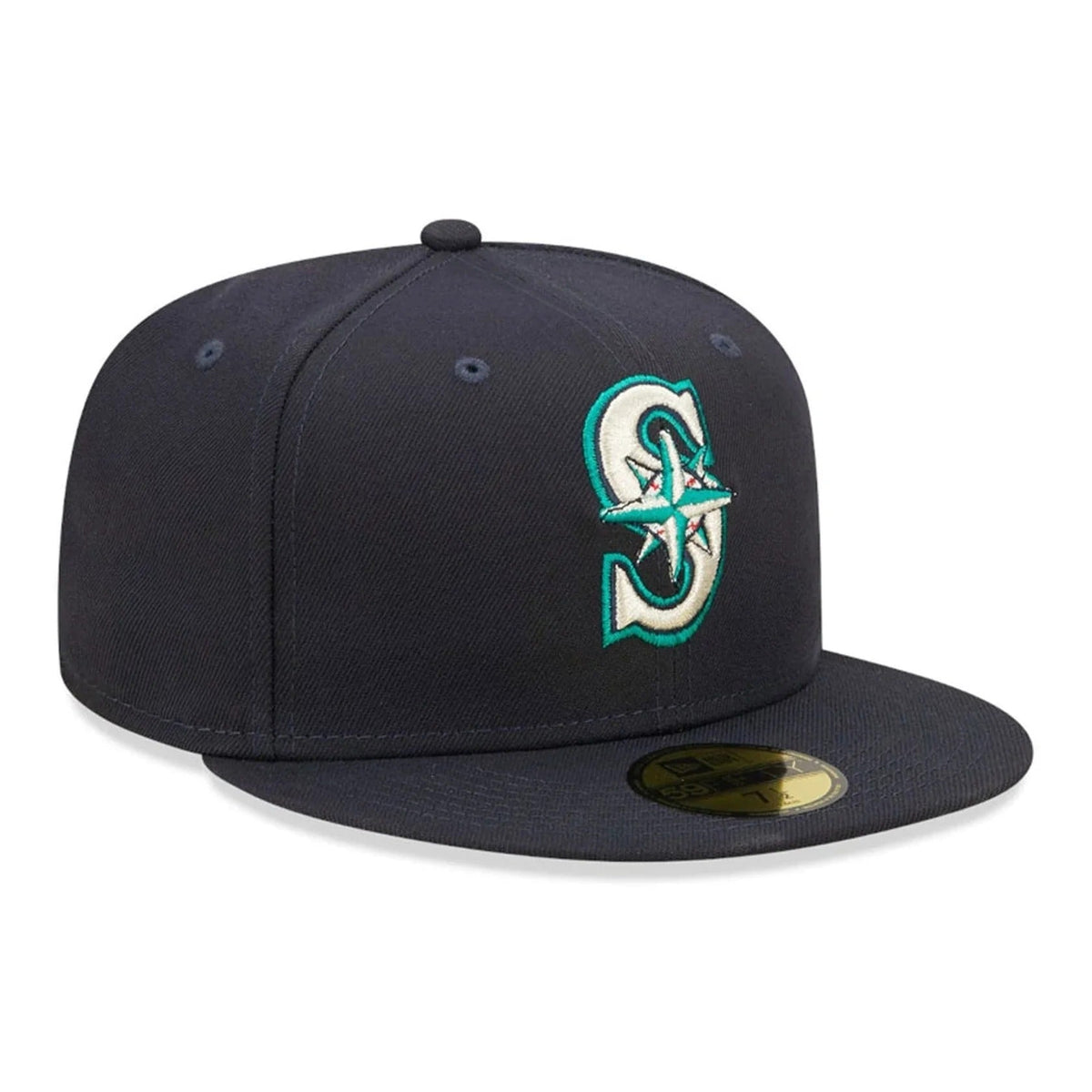 Seattle Mariners MLB AC Perf 59Fifty Fitted New Era Navy Blue Official Team Hat Sports Fan Cap Official MLB Team Hat Baseball Fan Cap