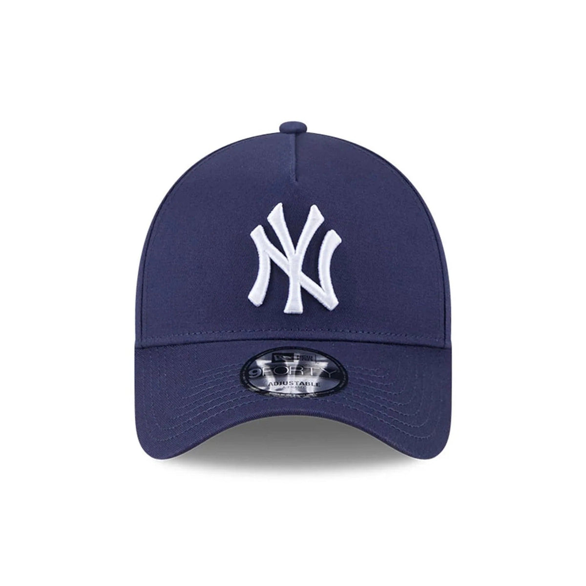 New York Yankees MLB Script A-Frame Snapback New Era Navy Official Sports Fan Gear Popular MLB Style Fan Collection