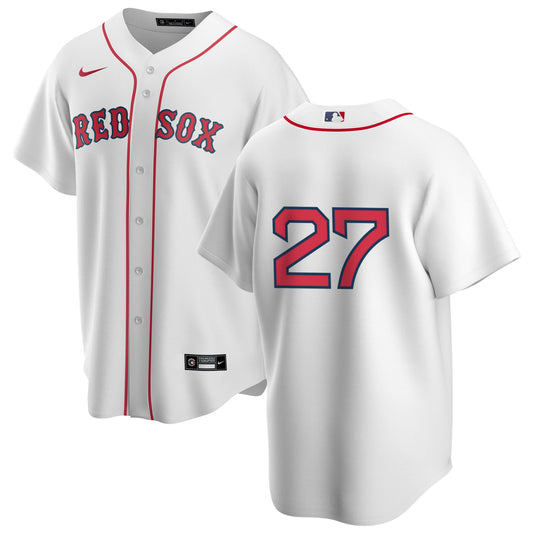 Men s Nike Boston Red Sox Carlton Fisk 27 Home Official Replica Player Jersey Official Team Jersey Sports Fan Apparel Official MLB Team Apparel Baseba