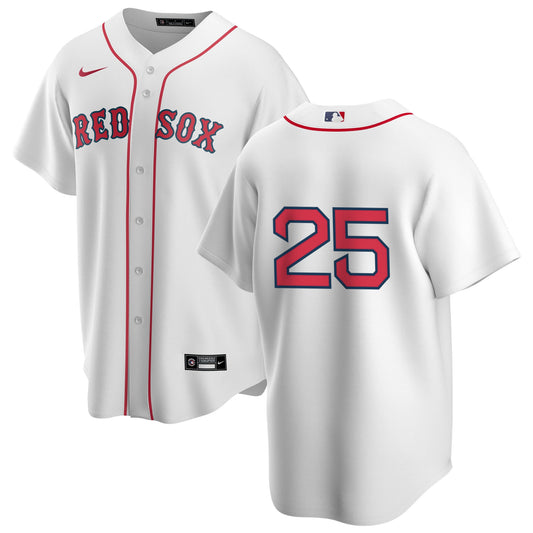 Men s Nike Boston Red Sox Mike Lowell 25 Home Official Replica Player Jersey Official Team Jersey Sports Fan Apparel Official MLB Team Apparel Basebal