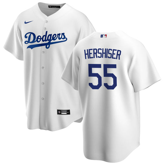 Men s Orel Hershiser Los Angeles Dodgers Nike White Home Replica Team Jersey Official Team Jersey Sports Fan Apparel Official MLB Team Apparel Basebal