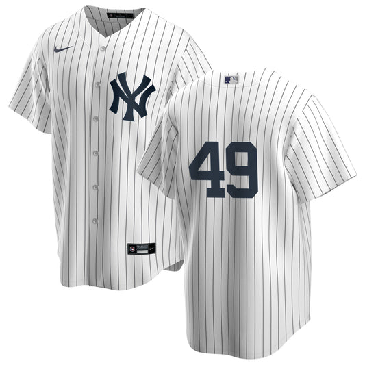 Men s Nike Ron Guidry 49 White New York Yankees Home Official Replica Player Jersey Official Team Jersey Sports Fan Apparel Official MLB Team Apparel