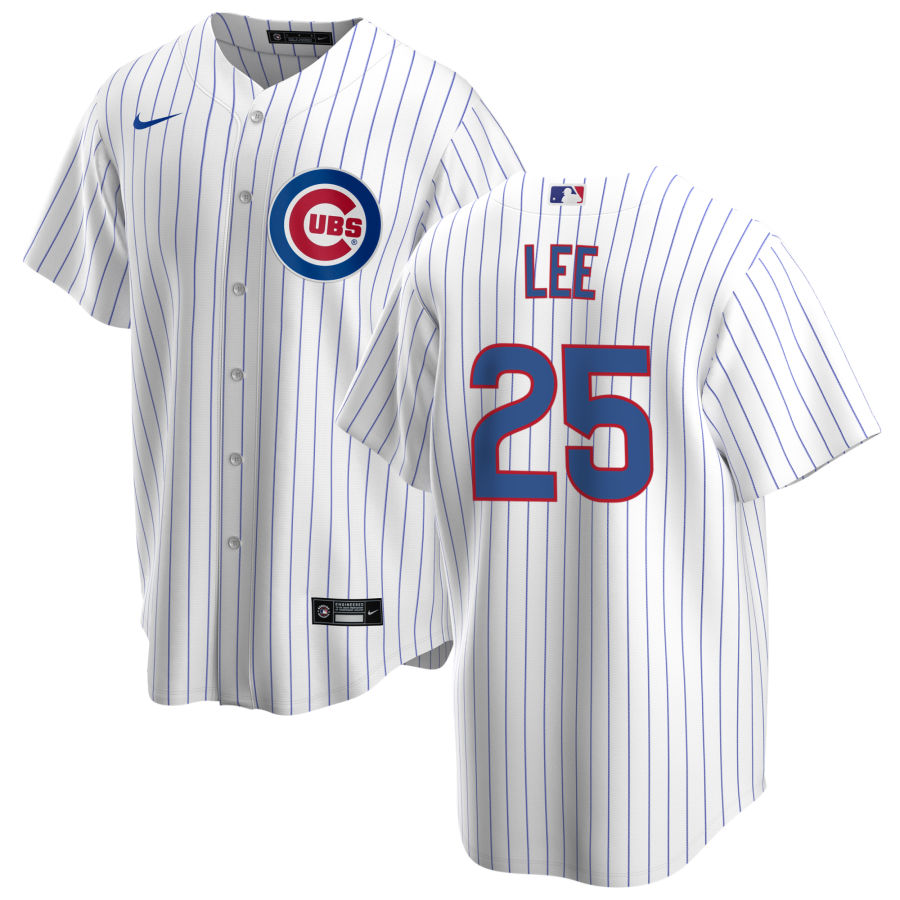 NIKE Men s Derrek Lee Chicago Cubs Premium Twill White Home Replica Jersey Official Team Jersey Sports Fan Apparel Official MLB Team Apparel Baseball