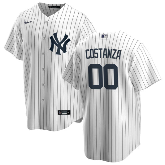 Men s Nike George Costanza White New York Yankees Home Official Replica Player Jersey Official Team Jersey Sports Fan Apparel Official MLB Team Appare