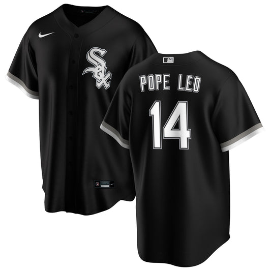Pope Leo 14 Chicago White Sox NIKE Replica Men s Alternate Black Premium Twill Jersey Official Team Jersey Sports Fan Apparel Official MLB Team Appare