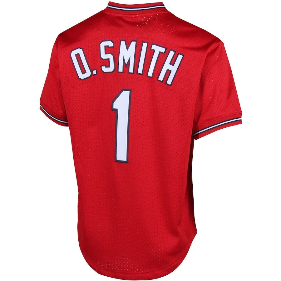 Men s Mitchell And Ness Ozzie Smith 1996 St Louis Cardinals Batting Practice Cooperstown Jersey Official Team Jersey Sports Fan Apparel Official MLB T