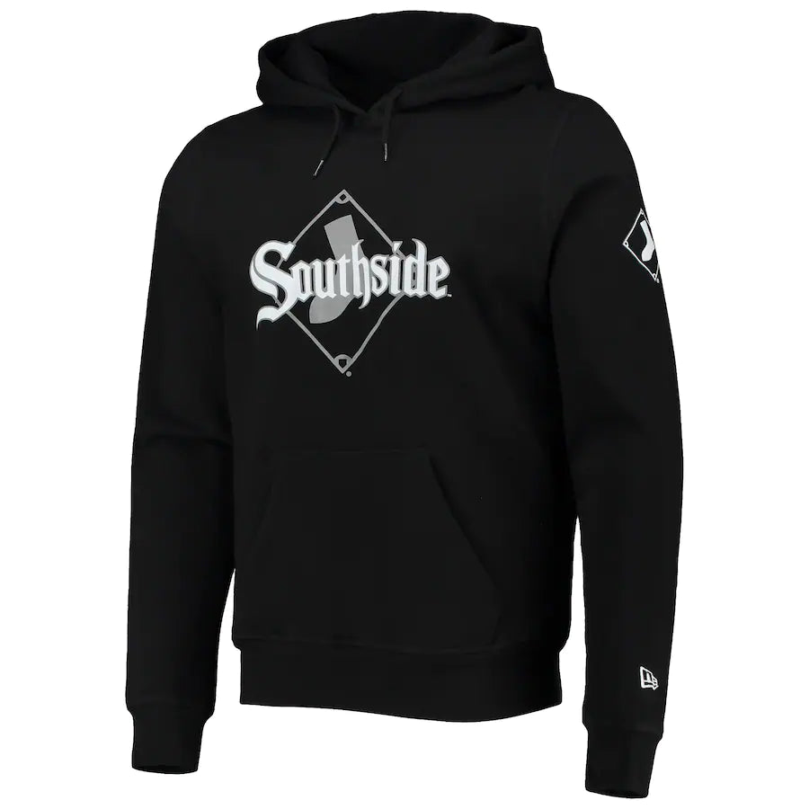 Chicago White Sox New Era City Connect Pullover Hoodie Black Official MLB Team Apparel Baseball Fan Gear