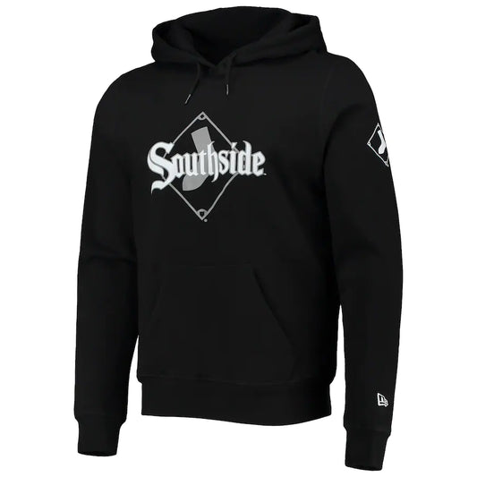 Chicago White Sox New Era City Connect Pullover Hoodie Black Official MLB Team Apparel Baseball Fan Gear
