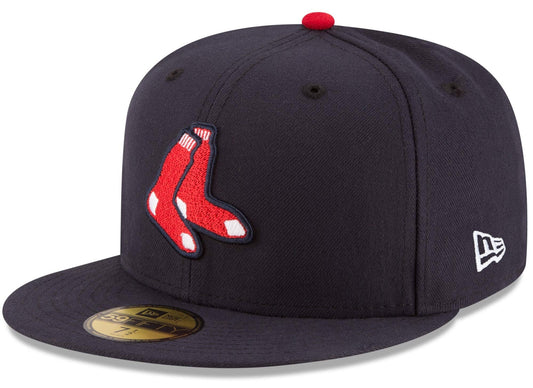 Men s Boston Red Sox New Era Navy Alternate Game Authentic Collection On-Field 59FIFTY Fitted Hat Official Team Hat Sports Fan Cap Official MLB Team H