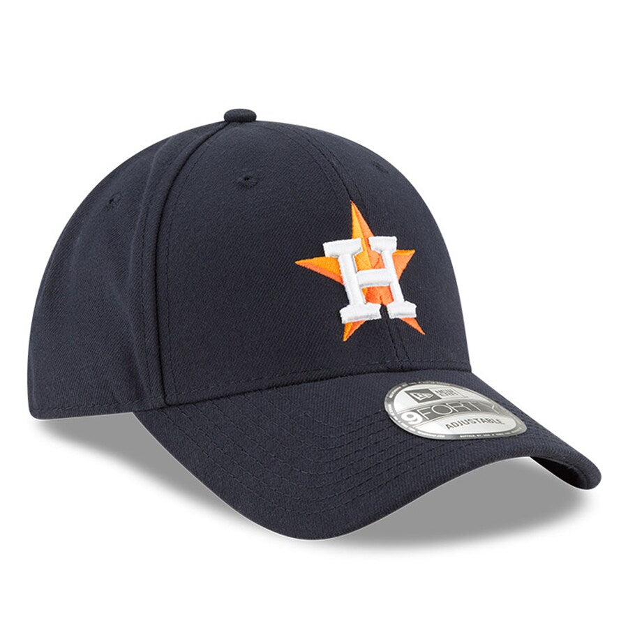Houston Astros Men s New Era Navy Home The League Alternate 9FORTY Adjustable Hat Official Team Hat Sports Fan Cap Official MLB Team Hat Baseball Fan