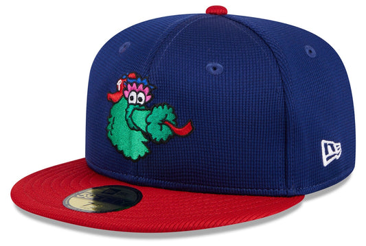 Philadelphia Phillies New Era Deep Blue 2025 Batting Practice 59FIFTY Fitted Hat Official Team Hat Sports Fan Cap Official MLB Team Hat Baseball Fan C