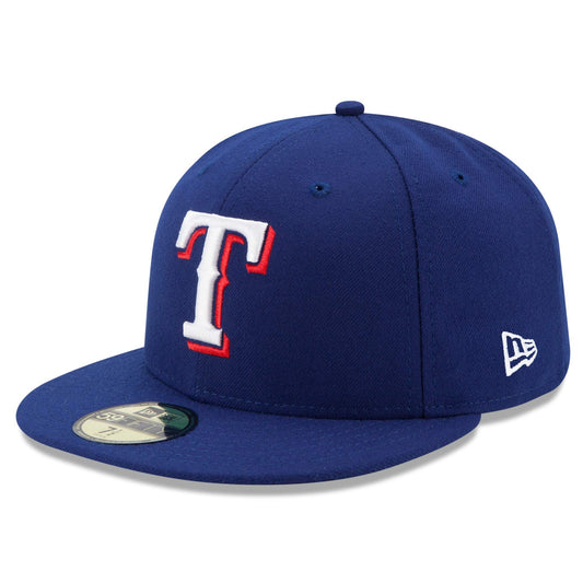 Men s Texas Rangers New Era Royal Blue Authentic Collection On-Field 59FIFTY Fitted Hat Official Team Hat Sports Fan Cap Official MLB Team Hat Basebal