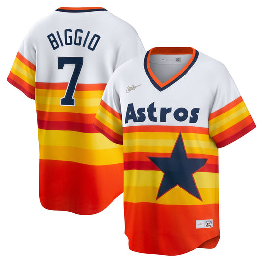 Men s Houston Astros Craig Biggio Nike White Home Cooperstown Collection Player Jersey Official Team Jersey Sports Fan Apparel Official MLB Team Appar