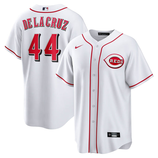 Men s Cincinnati Reds Elly De La Cruz Nike White Home Replica Jersey Official Team Jersey Sports Fan Apparel Official MLB Team Apparel Baseball Fan Ge