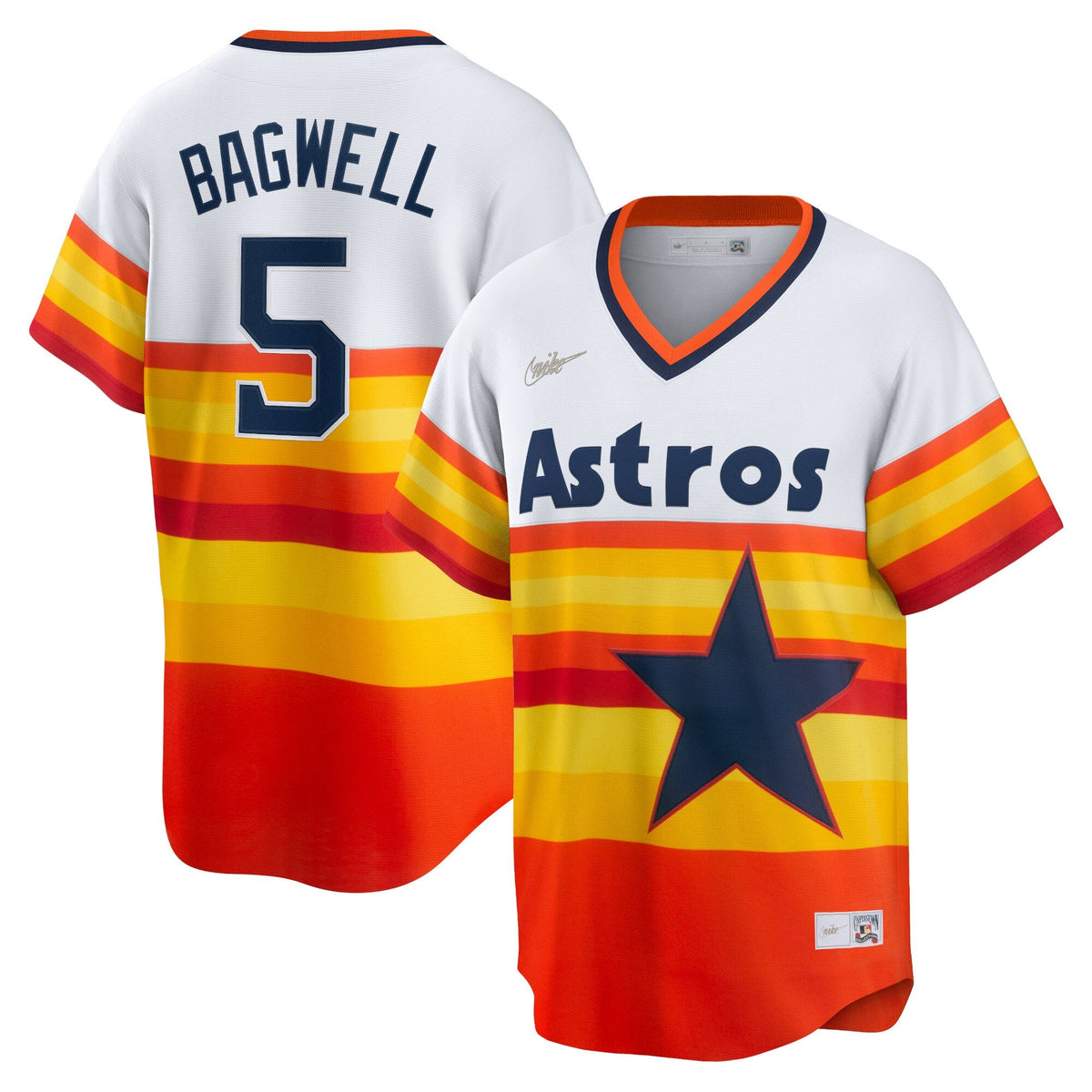 Men s Houston Astros Jeff Bagwell Nike White Home Cooperstown Collection Player Jersey Official Team Jersey Sports Fan Apparel Official MLB Team Appar