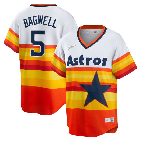 Men s Houston Astros Jeff Bagwell Nike White Home Cooperstown Collection Player Jersey Official Team Jersey Sports Fan Apparel Official MLB Team Appar