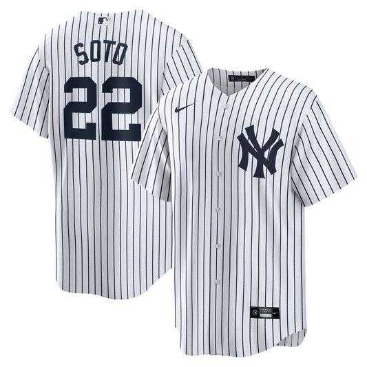 Youth New York Yankees Juan Soto Nike White Home Replica Player Jersey With Name Official Team Jersey Sports Fan Apparel Official MLB Team Apparel Bas
