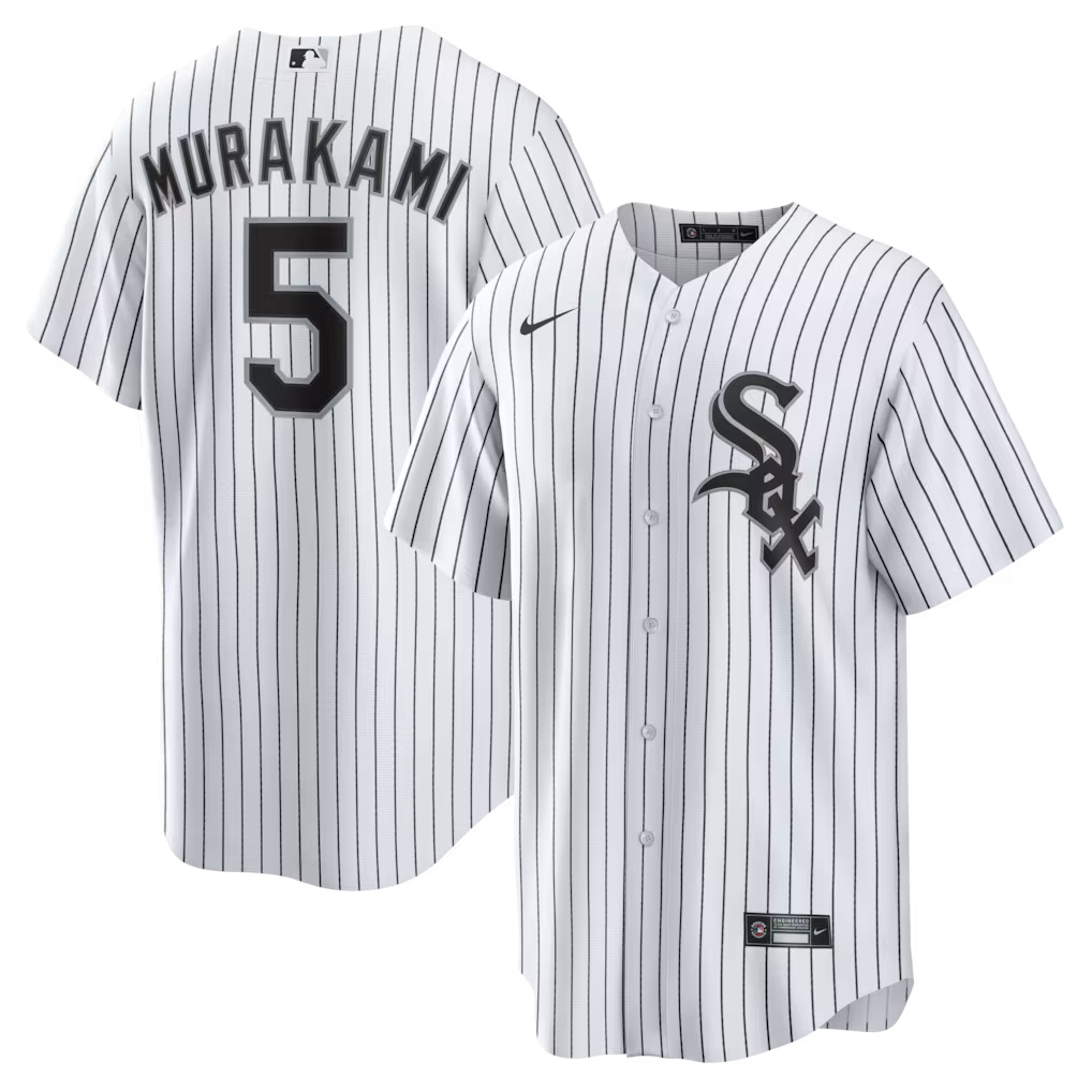 Men s Chicago White Sox Munetaka Murakami Nike White Home Replica Jersey Official Team Jersey Sports Fan Apparel Official MLB Team Apparel Baseball Fa