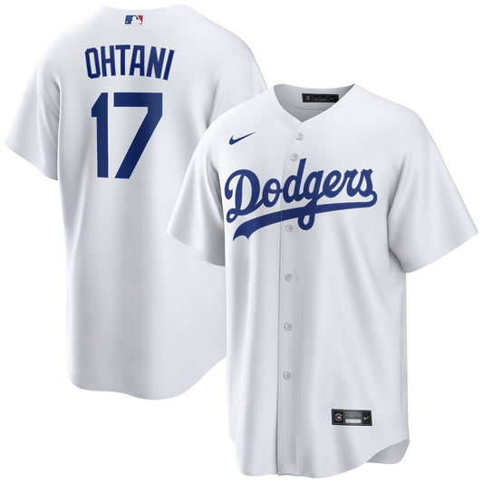 Men s Shohei Ohtani Los Angeles Dodgers Nike White Home Replica Team Jersey Official Team Jersey Sports Fan Apparel Official MLB Team Apparel Baseball