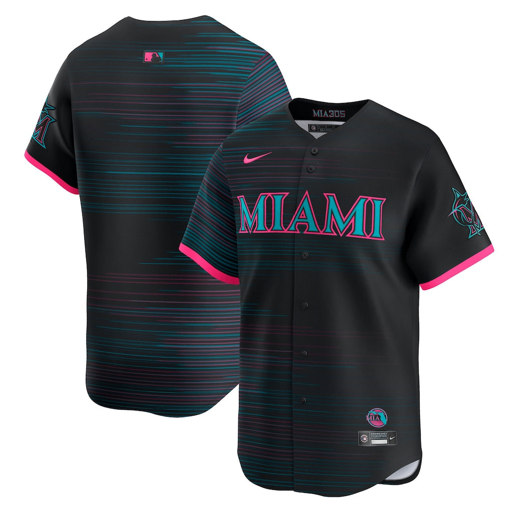 Miami Marlins MLB City Connect Limited Jersey Nike Official Team Jersey Sports Fan Apparel Official MLB Team Apparel Baseball Fan Gear