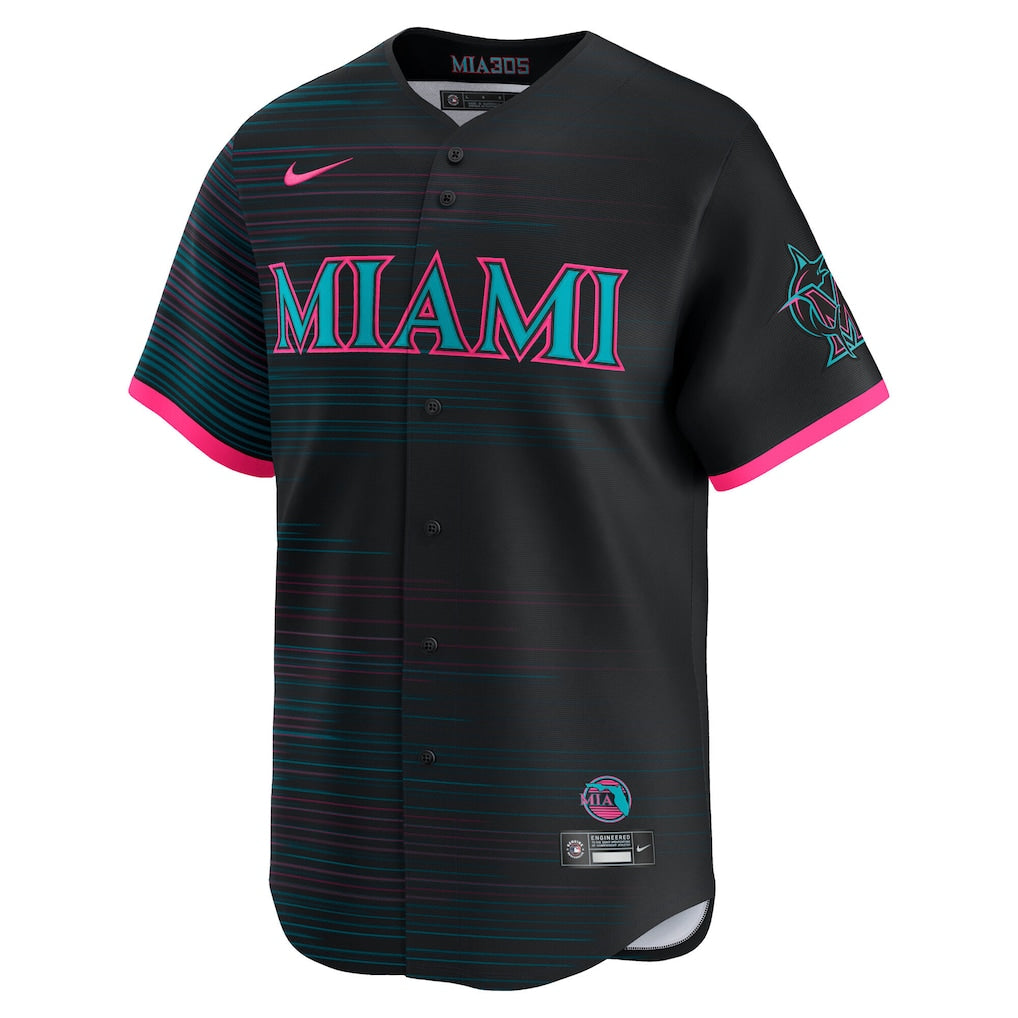 Miami Marlins MLB City Connect Limited Jersey Nike Official Team Jersey Sports Fan Apparel Official MLB Team Apparel Baseball Fan Gear