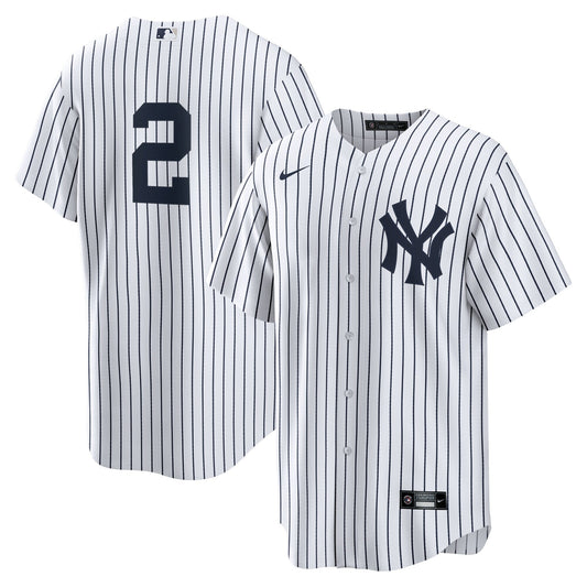 Men s Nike Derek Jeter 2 White New York Yankees Home Official Replica Player Jersey Official Team Jersey Sports Fan Apparel Official MLB Team Apparel
