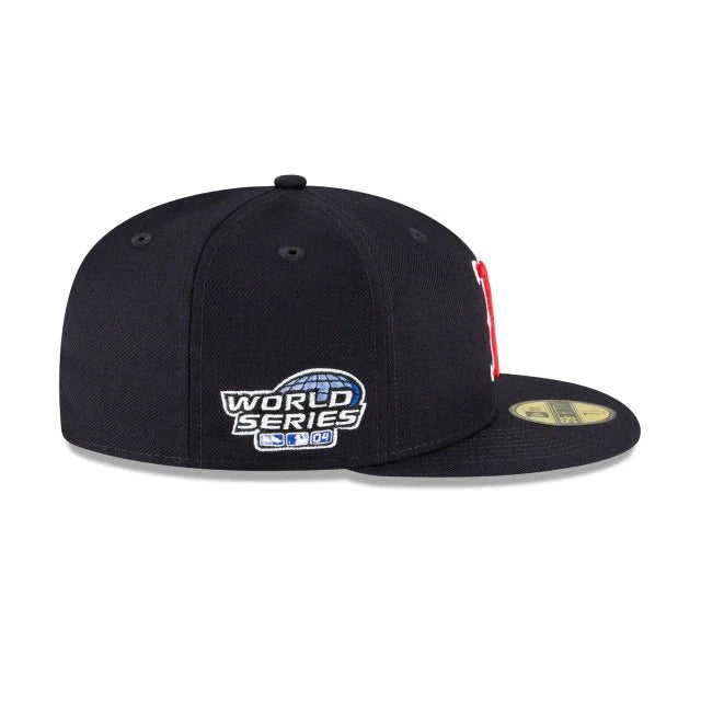 Boston Red Sox Navy Classic 2004 World Series New Era 59Fifty Fitted Hat Official Team Hat Sports Fan Cap Official MLB Team Hat Baseball Fan Cap