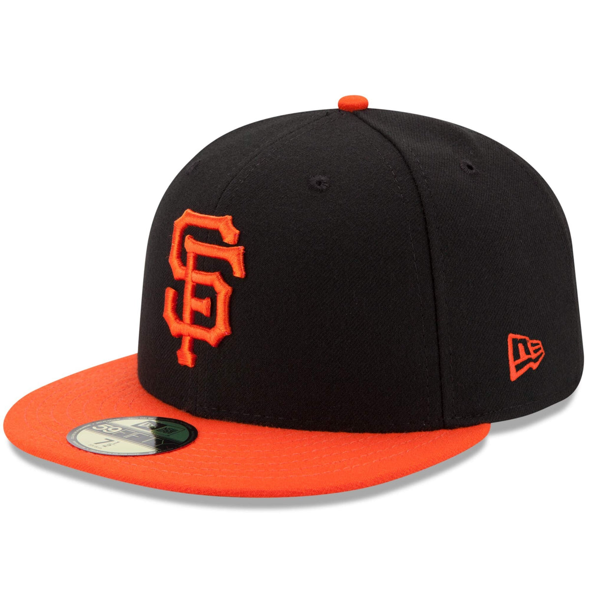 Men s San Francisco Giants New Era Black Orange Alternate Game Authentic Collection On-Field 59FIFTY Fitted Hat Official Team Hat Sports Fan Cap Offic