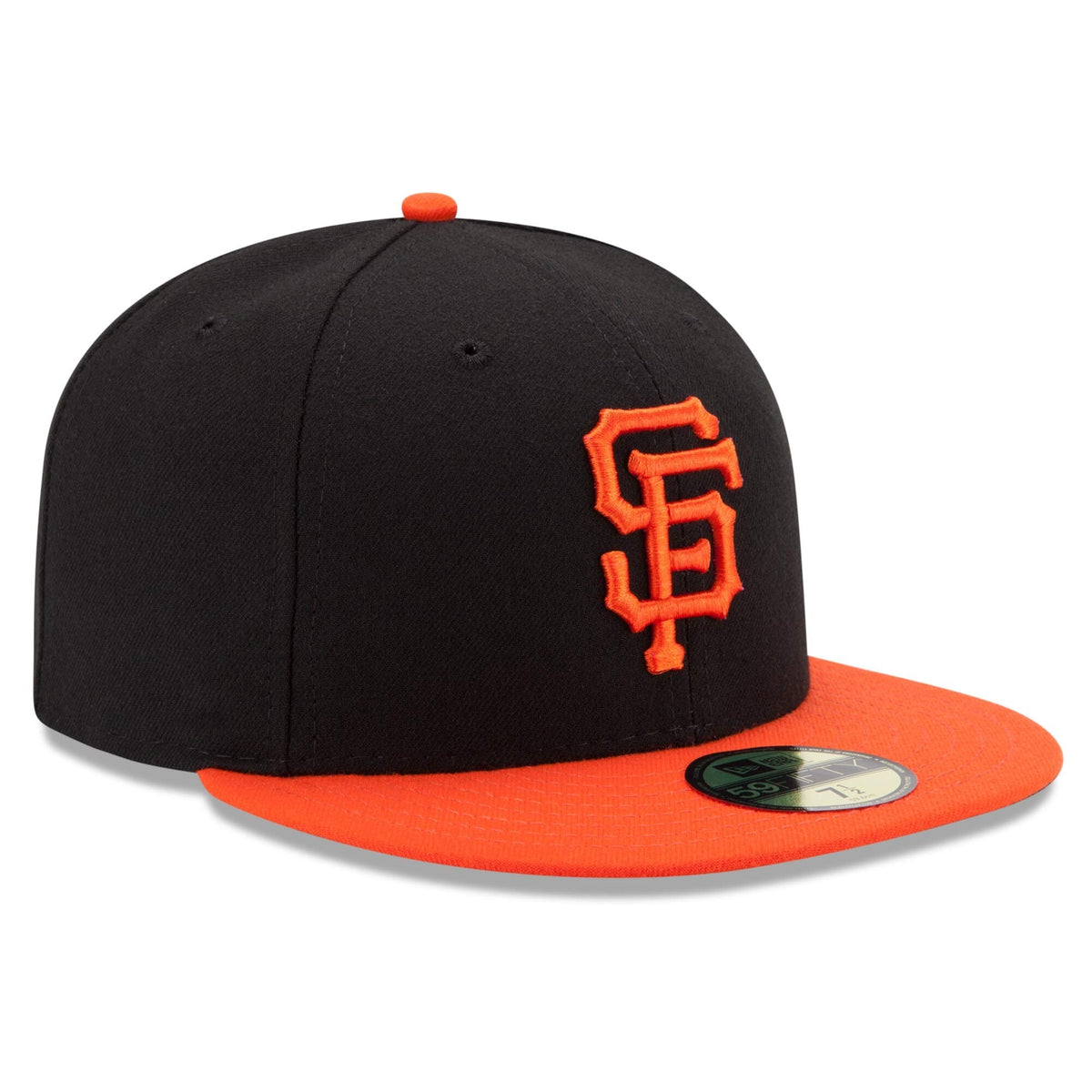 Men s San Francisco Giants New Era Black Orange Alternate Game Authentic Collection On-Field 59FIFTY Fitted Hat Official Team Hat Sports Fan Cap Offic