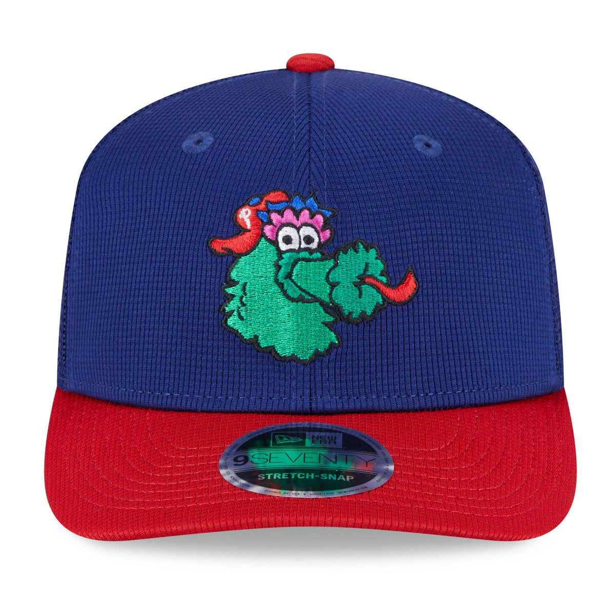 Philadelphia Phillies New Era Deep Blue Red Batting Practice 9SEVENTY Trucker Hat Official Team Hat Sports Fan Cap Official MLB Team Hat Baseball Fan