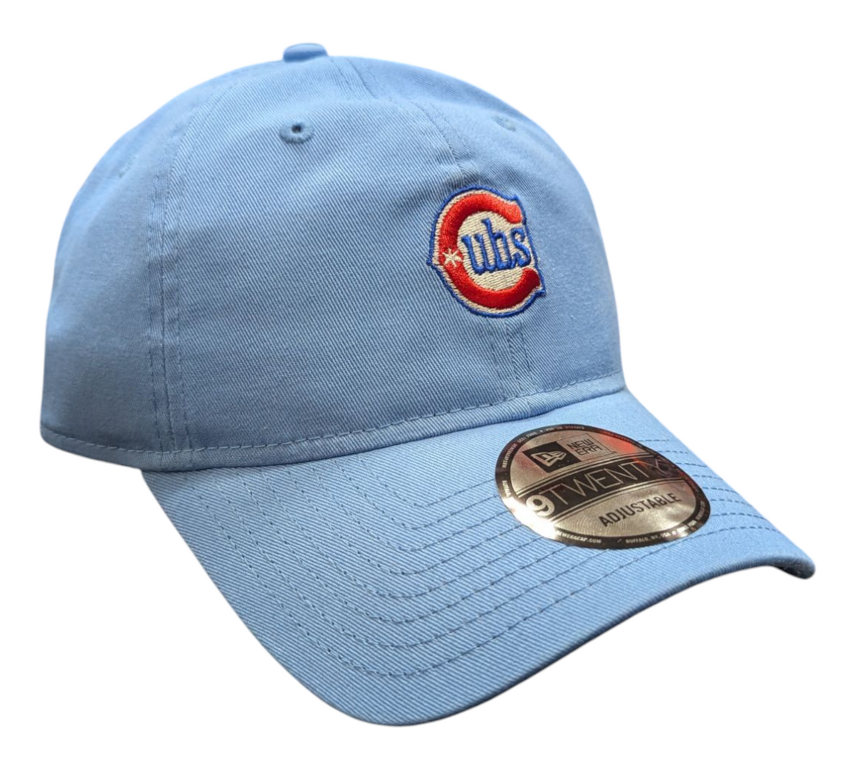 Chicago Cubs New Era Sky Blue Alternate 2 9TWENTY Adjustable Hat Official Team Hat Sports Fan Cap Official MLB Team Hat Baseball Fan Cap
