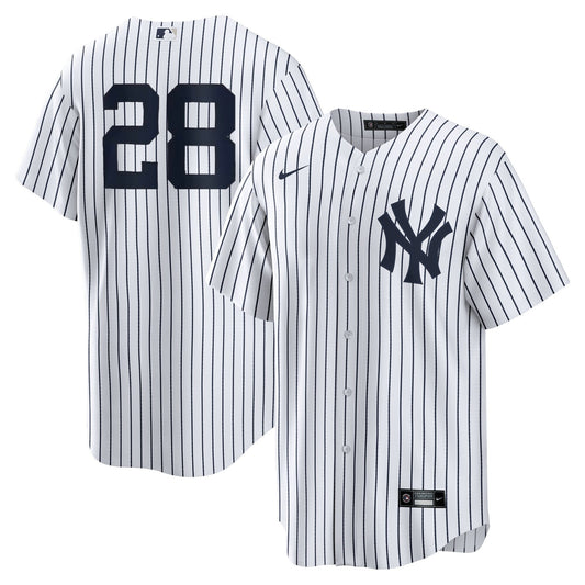 Men s Nike Austin Wells 28 White New York Yankees Home Official Replica Player Jersey Official Team Jersey Sports Fan Apparel Official MLB Team Appare