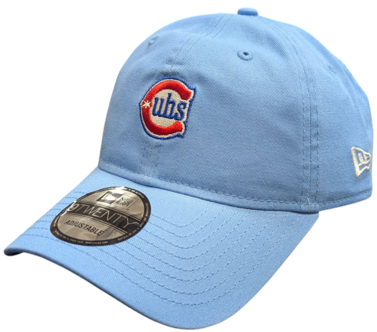 Chicago Cubs New Era Sky Blue Alternate 2 9TWENTY Adjustable Hat Official Team Hat Sports Fan Cap Official MLB Team Hat Baseball Fan Cap